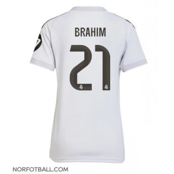 Billige Fotballdrakt Real Madrid Brahim Diaz #21 Replika Hjemmedrakt Dame 2025-26 Kortermet